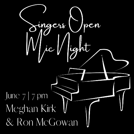 With Meghan Kirk & Ron McGowan | Bring Music in Your Key | 7pm - 9:30pm